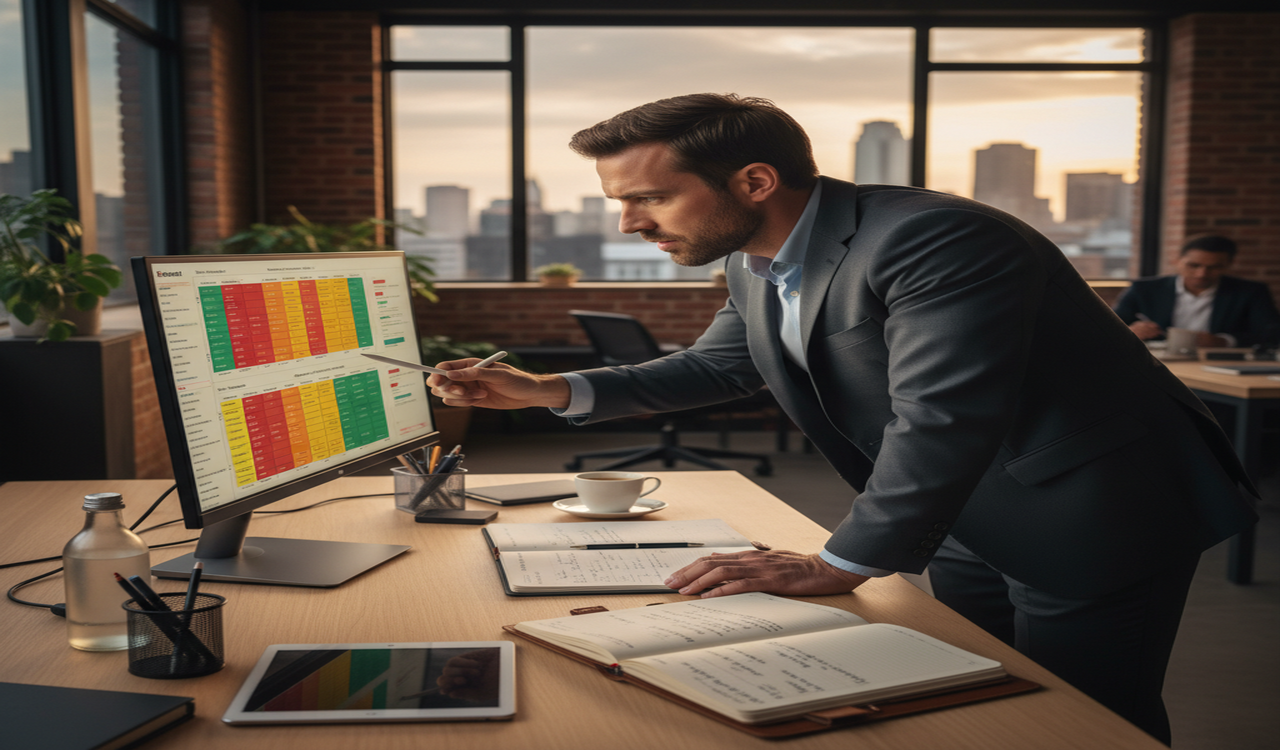 Priority risk mapping in an SME