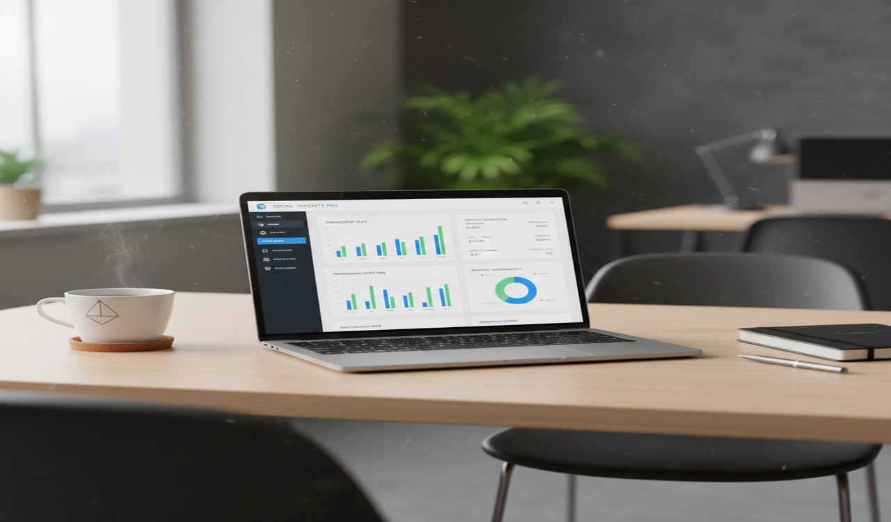 Dashboard of an employee advocacy platform with analytics
